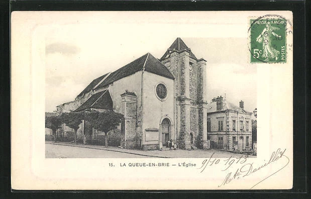 CPA La Queue-en-Brie, l´Eglise 1913
