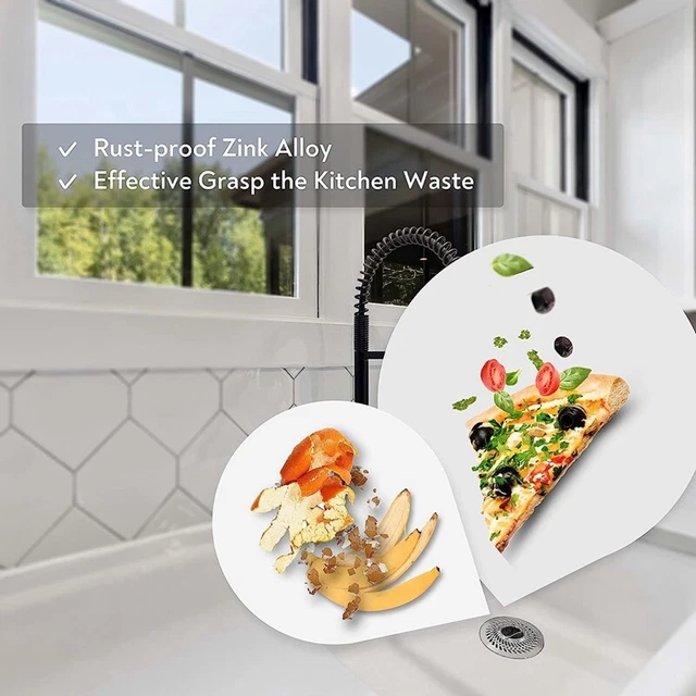 Filtro Per Scarico In Plastica Sourcingmap 4 Pezzi: Protegge Dai Capelli E Intasamenti, Facile Da Pulire, Bianco