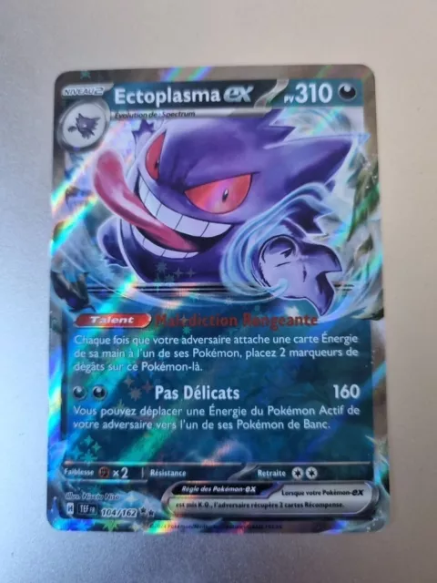 Ectoplasma Ex 104/162 - Neuf - Holo - Carte Pokemon