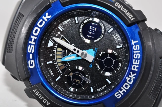 MONTRE POUR HOMME G Shock SHOCK RESIST QZ AW 591 avec cadran noir