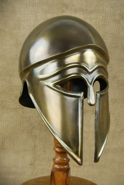 18 Gauge Medieval Greek Corinthian Helmet Knight Spartan Helmet Replica