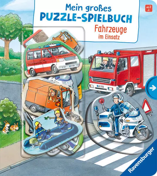 Mein großes Puzzle-Spielbuch: Fahrzeuge im Einsatz | Ralf Butschkow | 2020
