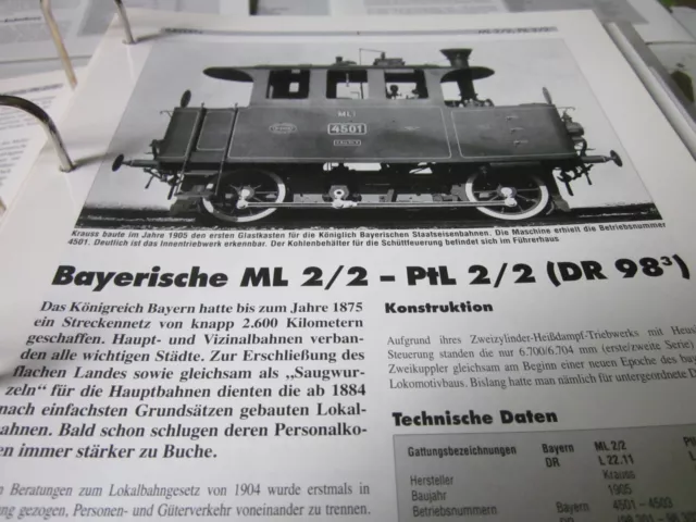 Neben - Schmalspurbahnen 15 Bayerische ML 2/2 Ptl 2/2 (DR 98³) 4S
