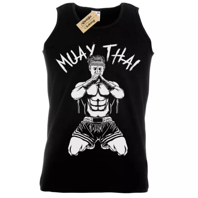 Muay Tailandese Uomo Canottiera Schermo Stampato Mma Gilet Kick Boxe Allenamento