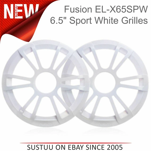 Solo griglie di ricambio altoparlanti marini Fusion 6,5" - coppia|adatto a EL-X65SPW|bianco