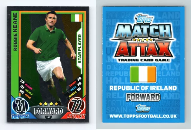 Robbie Keane - Republic Of Ireland #147 Match Attax England 2012 Topps TCG Card