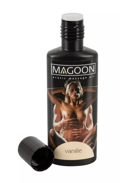 Vanille Massage-Öl 100ml Aroma-Öl Wasserlöslich Wellness SPA Erotik Magoon