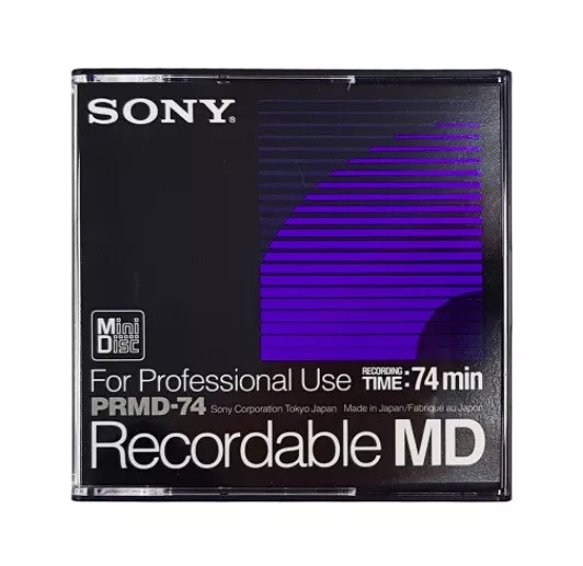 Sony MD-74 - PRMD-74 - Professional 74 MINS Recordable Audio Music Minidisc  NEW