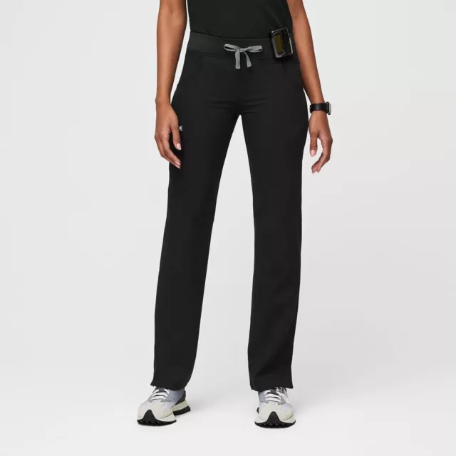 Figs Women’s Livingston Basic Scrub Pants - Black - Regular Fit