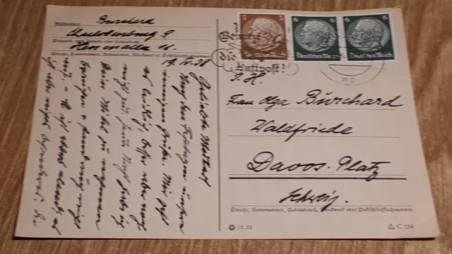 #TK784 Ganzstück Deutsches Reich Postkarte Berlin NW 19.4.38 1938