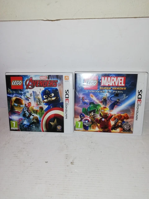 Lot 2 Jeu Nintendo 3 Ds - Lego Marvel Univers En Peril & Lego Marvel Avengers -