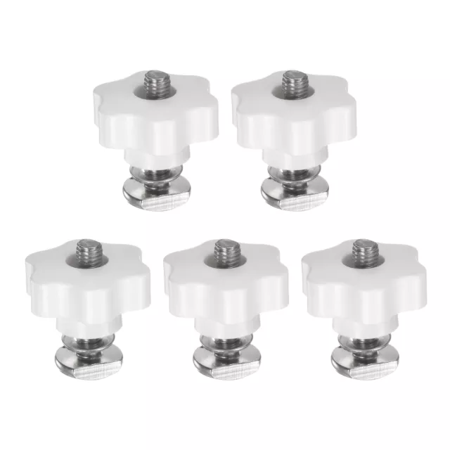 5 pernos vía T botón kit M10x45mm pernos roscados M10x48mm tuerca hexagonal