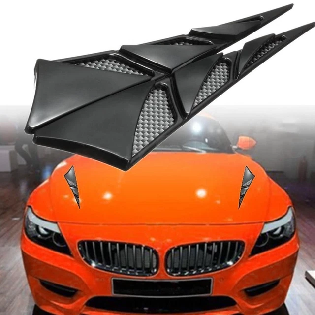 Copertura sfiato presa aria argento nero decorativo flusso laterale adesivo cappa auto