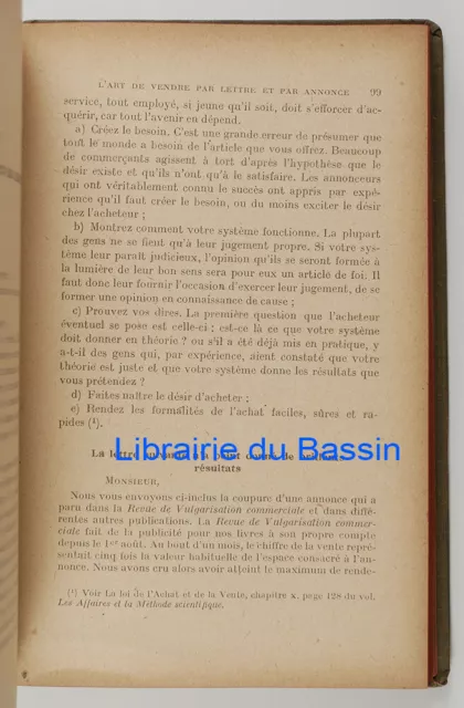 L'art de faire des affaires par lettre et par annonce Publicité Cody 1919 3