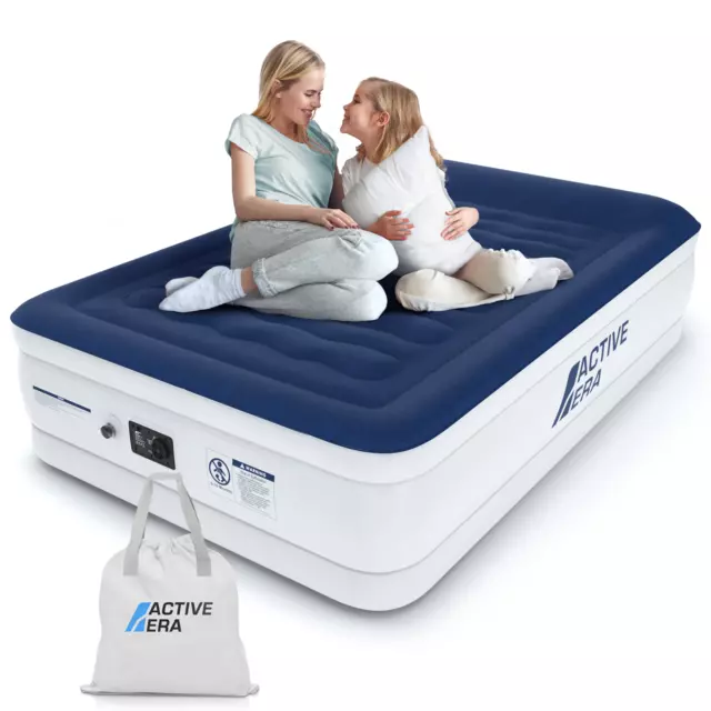 Active Era Double Air Bed Inflatable Mattress with electric Pump & Raised Pillow