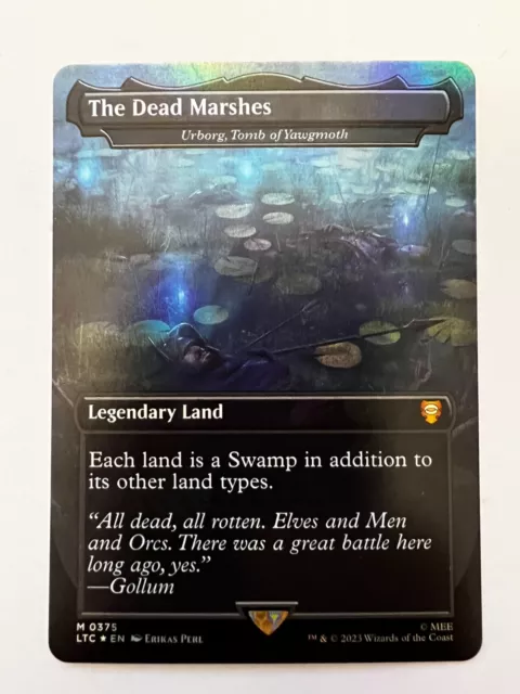 Mtg LOTR Urborg, Tomb of Yawgmoth Dead Marshes Topper  FOIL NM