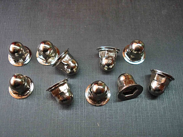 Auveco 10-24 Moulding Clip Nuts With Sealer - 10 Pack, Fits Chevy, Buick, Cadillac, Pontiac, Made In USA