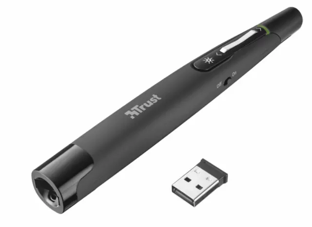 Trust Puntero Wireless Presenter ultra slim Presentador láser inalámbrico