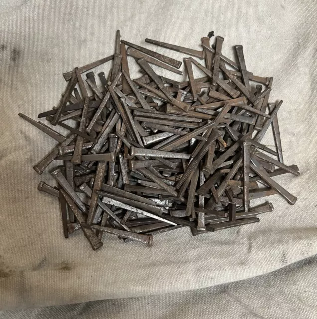 Vintage Square Nails NH Barn Find 2-1/4" • Never Used, Over 2-3/4lbs~200+ Nails