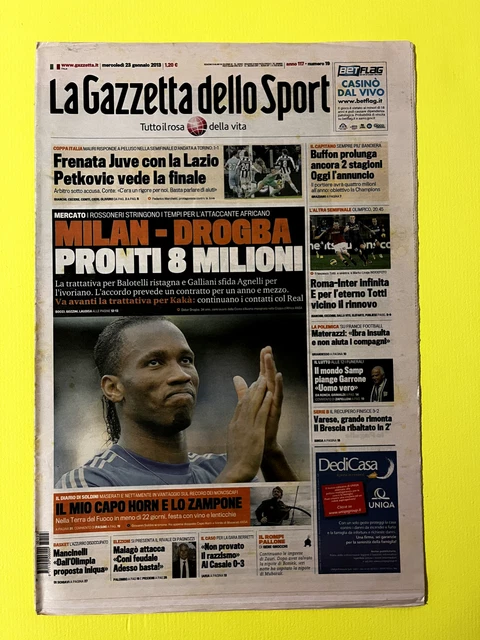 Gazzetta Dello Sport 11 Janvier 1974 - Lubanski, Tomaszewski, Mario Cotelli