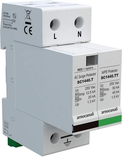 Scaricatore T1+T2 1+1 Poli