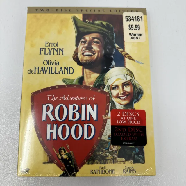 The Adventures of Robin Hood (DVD, 2003, Two-Disc Special Edition) - Brand New