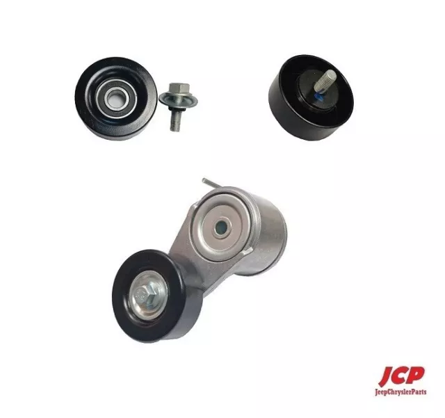 2 X Galet Tendeur + Tendeur Pour Dodge Nitro 07-09 / Jeep Wrangler 07-18 2.8crd