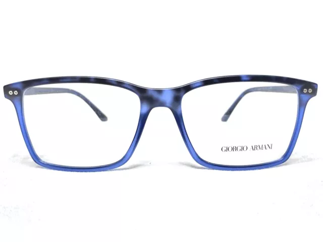 NEW Giorgio Armani AR7057 5313 Mens Blue Havana Modern Eyeglasses Frames 53/16