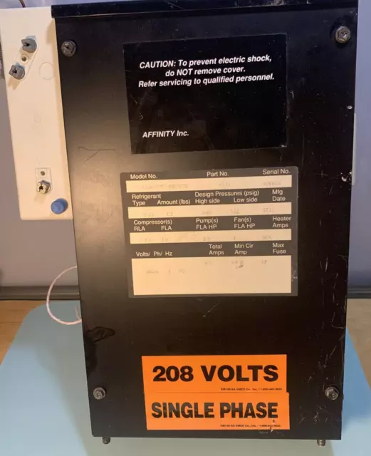 Affinity Water Chiller Control Panel from Model RAA-007C for R22 208 VAC
