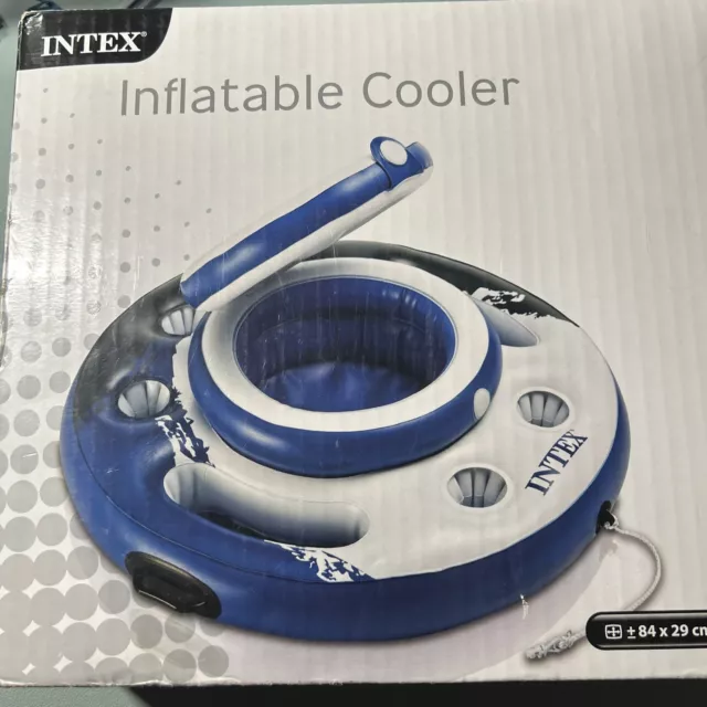 Intex Inflatable Cooler Floating Drinks Chiller for Hot Tub, Pool or Lake