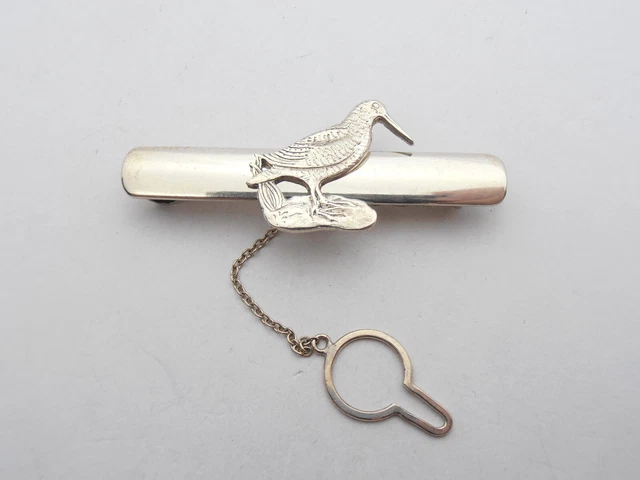Pince à Cravate Ancienne Argent Sterling 925 – Motif Chameau – Israël