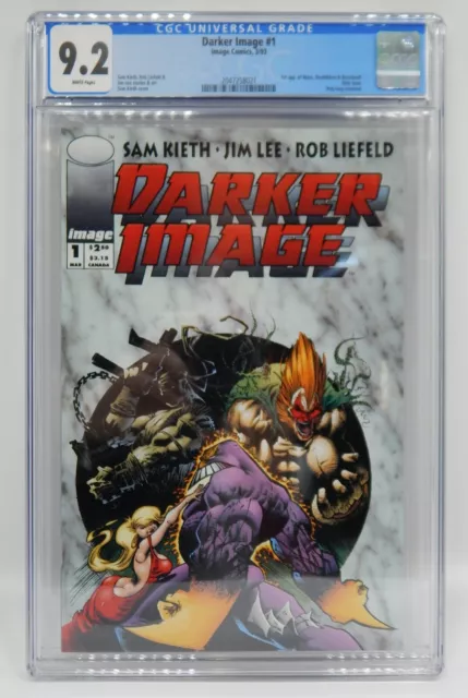 CGC 9.2 Image Comics DARKER IMAGE #1 Jim Lee ROB LIEFELD 1st MAXX Deathblow wp ~
