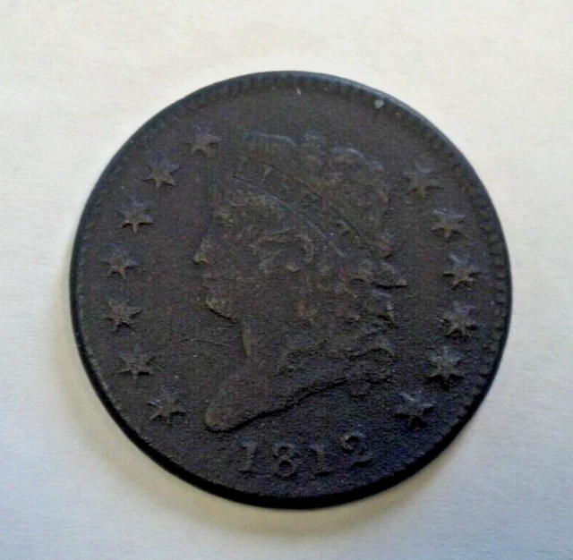 1812 Classic Head Large Cent Xf Enviromental Damage (2145)