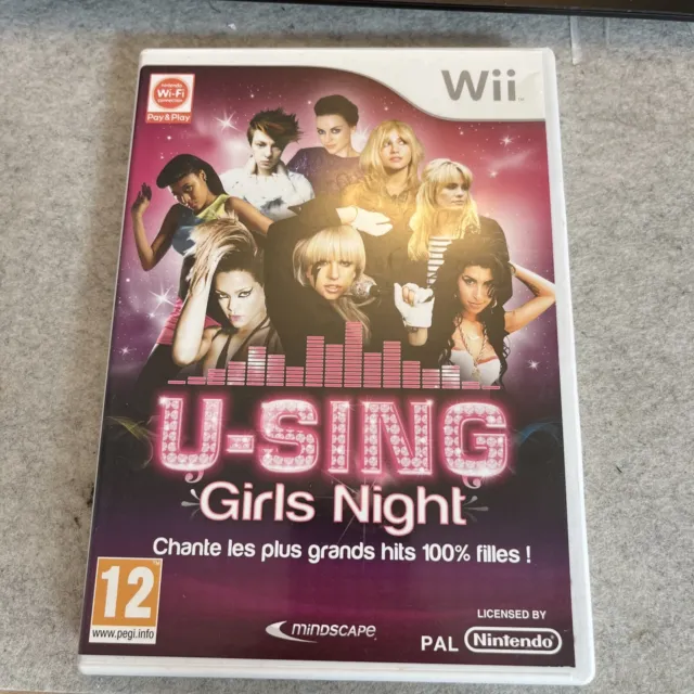 jeu U Sing  Girls Night - nintendo Wii - PAL - Complet prix mini