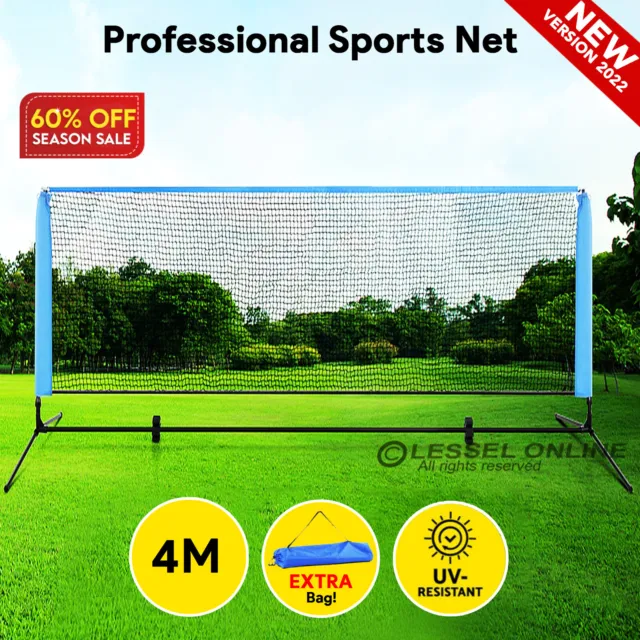 Professional Volleyball Badminton Net Set Heavy Duty Portable with Bag Outdoor