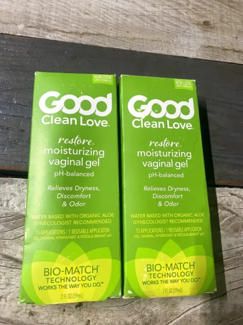 GOOD Clean Love® Restore Gel Hidratante Vaginal Bio-Match • 2 fl oz * 2 PAQUETE
