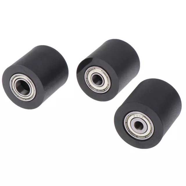 Rullo in poliuretano PU a doppio cuscinetto diametro ruota di guida piatta 30 mm