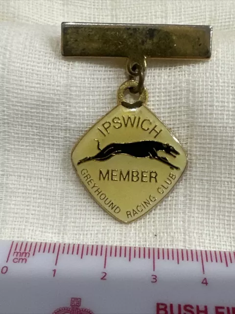 Vintage Ipswich Greyhound Racing Club Member Badge
