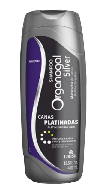 Champú Organogal PLATA (Matizador de Cabello Platinado y Canas)