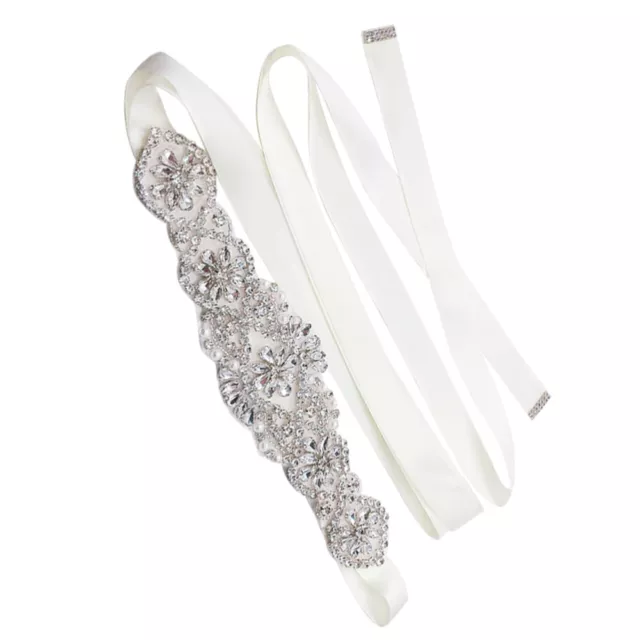 Bridal Dress Sash Crystal Sash Belt Wedding Dress Sash Rhinestone Ribbon Belt