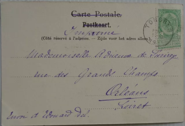 TONGRES BELGIQUE  cpa Château de Neerrepen Bon Etat 1919 2