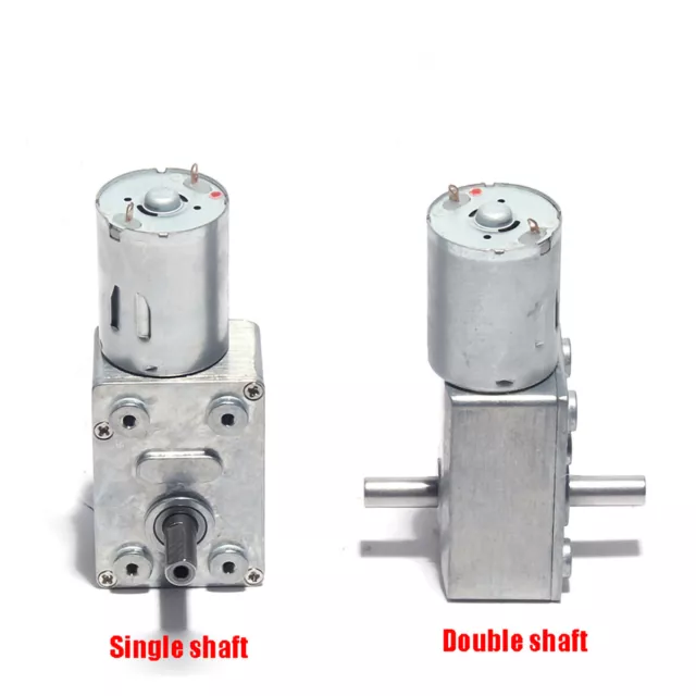 6V 12V 24V DC 370 Worm Gear Motor Reversible High Torque Precision ...
