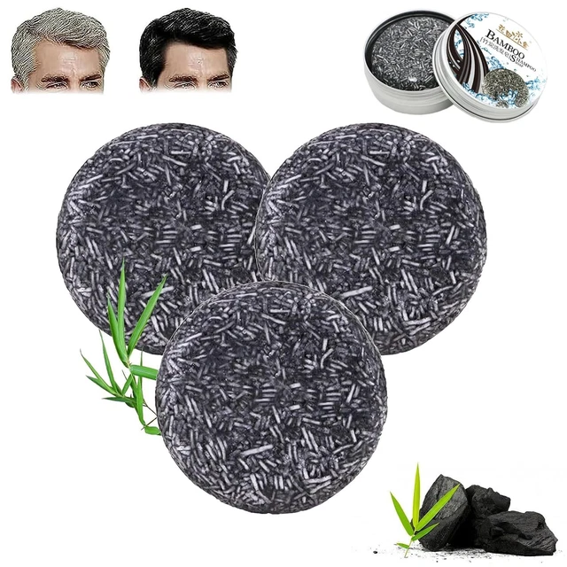 3 Stück Grau Glanz Seife-Grau Glanz Haar, Grau Glanz Haar Revitalisierungsbar, N