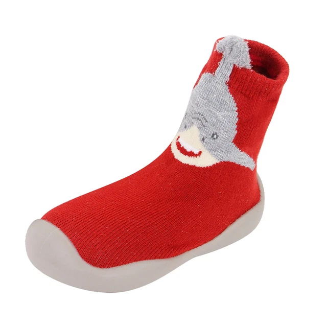 Pantofole antiscivolo bambini bambina ragazzi bambini calze scarpe di cotone inverno caldo 5