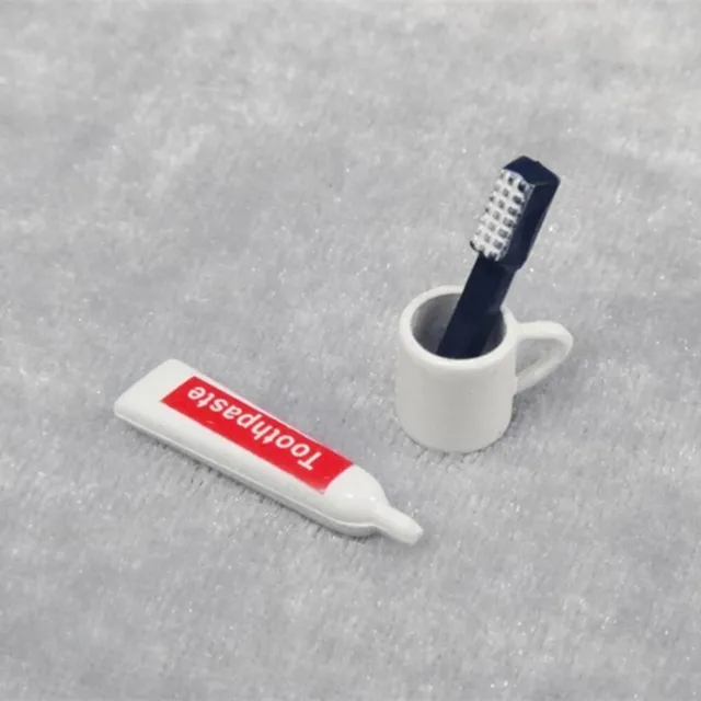 Regalos para niños para mini accesorios para el hogar pasta de dientes cepillo de dientes