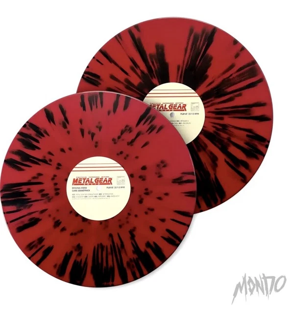 Metal Gear Solid 2LP Video Game Soundtrack Red Black Splatter Vinyl Mondo Sealed