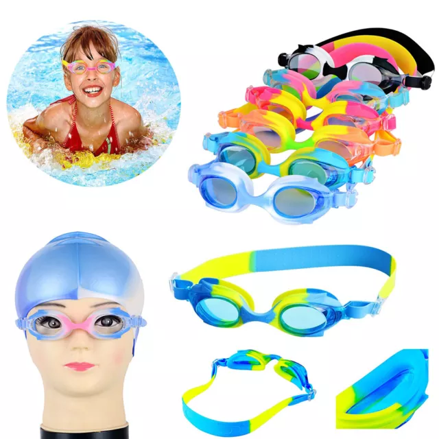 Kids Anti-Fog Swimming Goggles Pool Swim Glasses For Children Boys Girls Swim