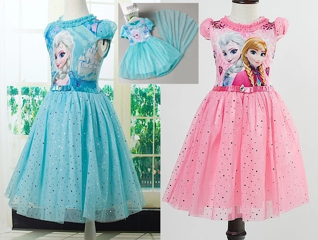 FROZEN - VESTITO tutù Compleanno Bambina 2-10 Y Anni Girl Birthday