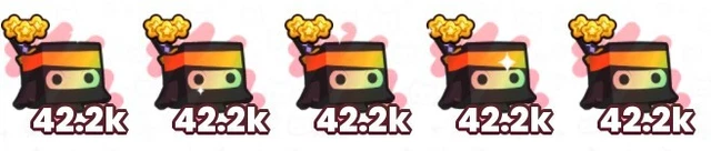 Pet simulator 99 Rainbow Ninja Mascot (42.2K) X5