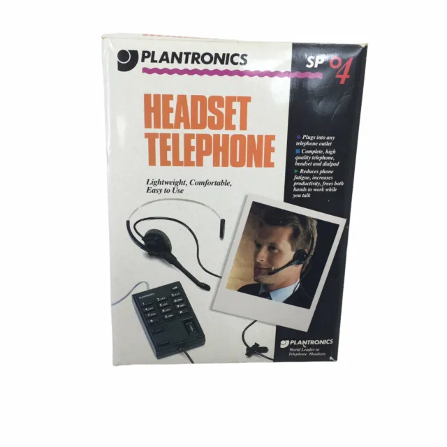 Plantronics Sp-04 Single Line Telephone Amplifier W/Ringer with headset -parts